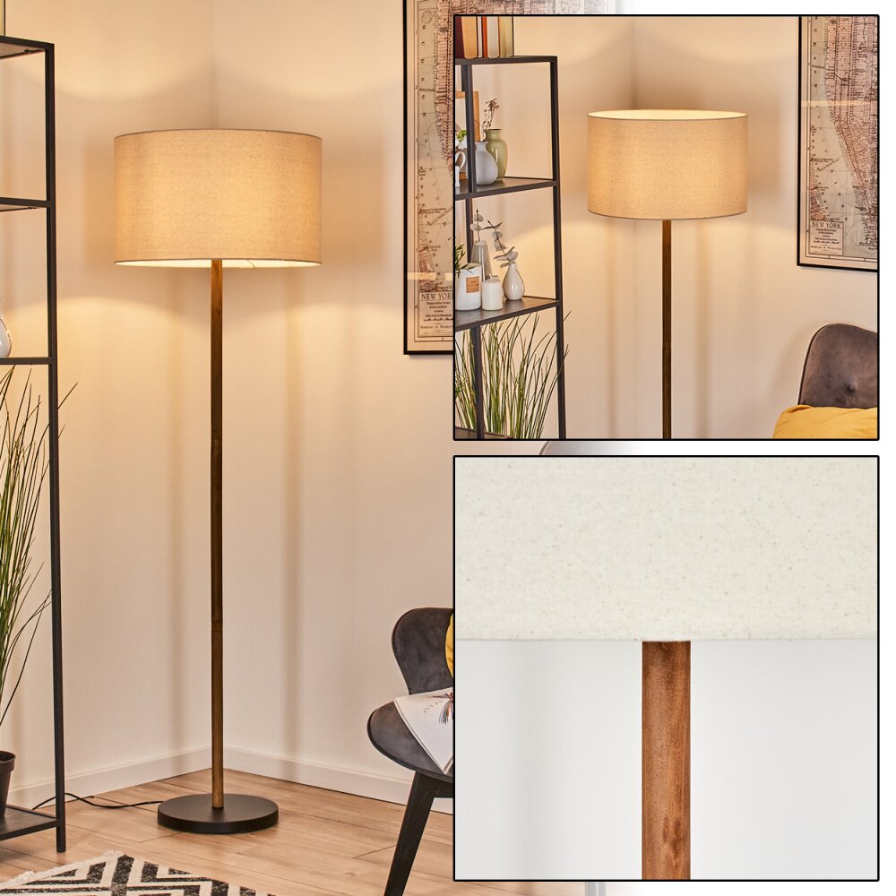 Flemming Lampadaire Écru, Noir, 1 lumière main product photo