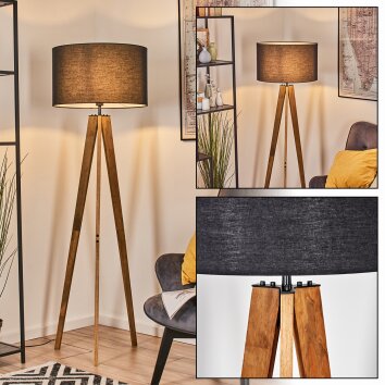 Flemming Lampadaire Écru, Noir, 1 lumière
