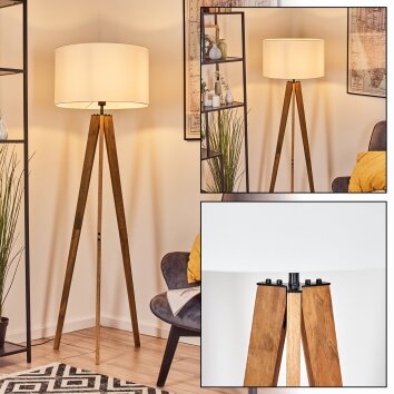 Flemming Lampadaire Écru, Noir, 1 lumière Flemming Lampadaire Écru, Noir, 1 lumière