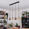 Gastor Suspension, Boule lumineuse, Suspension Ambre, Fumé, 4 lumières Gastor Suspension, Boule lumineuse, Suspension Ambre, Fumé, 4 lumières