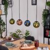 Gastor Suspension, Boule lumineuse, Suspension Bleu, Vert, Cuivré, 4 lumières