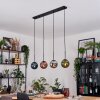 Gastor Suspension, Boule lumineuse, Suspension Bleu, Chrome, Vert, Cuivré, Fumé, 4 lumières