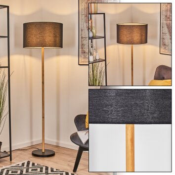 Flemming Lampadaire Écru, Noir, 1 lumière Flemming Lampadaire Écru, Noir, 1 lumière