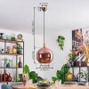 Koyoto Suspension, Boule lumineuse, Suspension Or, 1 lumière