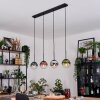 Gastor Suspension, Boule lumineuse, Suspension Bleu, Chrome, Vert, Clair, Cuivré, Fumé, 4 lumières