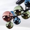 Chehalis Plafonnier, Boule lumineuse Bleu, Vert, Cuivré, 10 lumières