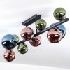 Chehalis Plafonnier, Boule lumineuse Bleu, Vert, Cuivré, 10 lumières