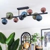 Chehalis Plafonnier, Boule lumineuse Bleu, Vert, Cuivré, 10 lumières