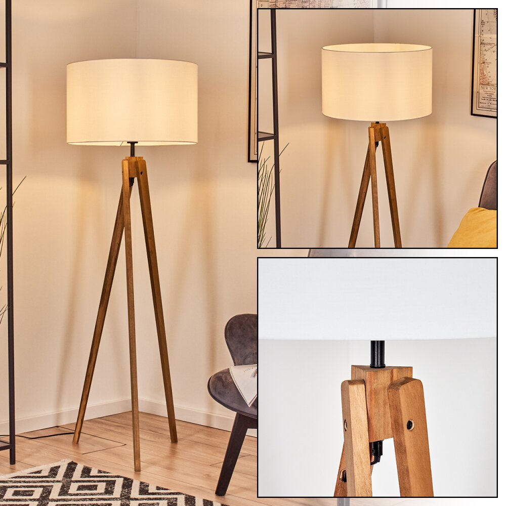 Flemming Lampadaire Écru, Noir, 1 lumière main product photo
