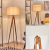 Flemming Lampadaire Écru, Noir, 1 lumière
