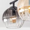 Koyoto Plafonnier, Boule lumineuse Ambre, Clair, Fumé, 2 lumières