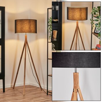 Flemming Lampadaire Écru, Nickel mat, 1 lumière