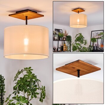 Bassagoda Plafonnier Écru, Noir, 1 lumière