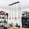 Gastor Suspension, Boule lumineuse, Suspension Ambre, Clair, Fumé, 4 lumières