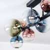 Chehalis Plafonnier, Boule lumineuse Bleu, Vert, Clair, Cuivré, 10 lumières