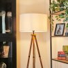 Flemming Lampadaire Bois foncé, Noir, 1 lumière