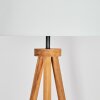 Flemming Lampadaire Bois foncé, Noir, 1 lumière