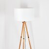 Flemming Lampadaire Bois foncé, Noir, 1 lumière
