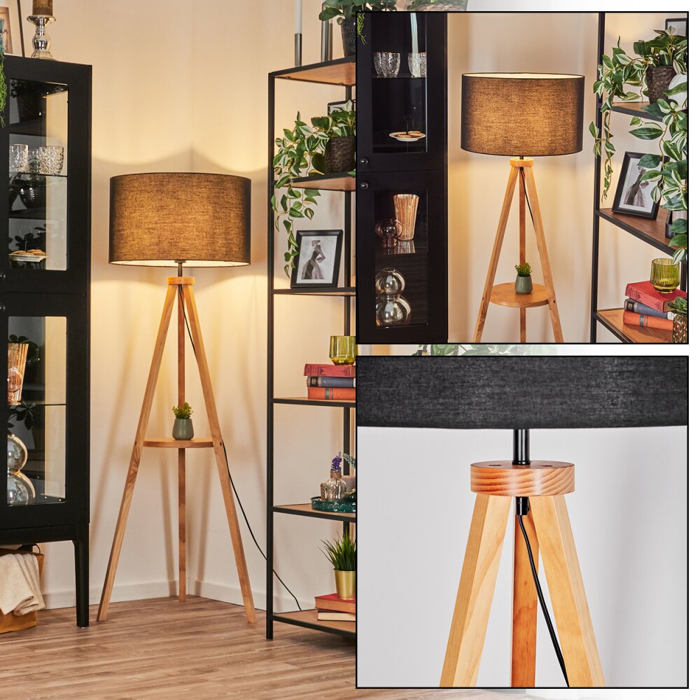 Flemming Lampadaire Écru, Noir, 1 lumière main product photo