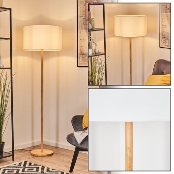Flemming Lampadaire Écru, 1 lumière Flemming Lampadaire Écru, 1 lumière