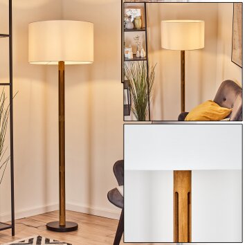 Flemming Lampadaire Brun, Écru, Noir, 1 lumière