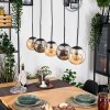 Gastor Suspension, Boule lumineuse, Suspension Ambre, Fumé, 5 lumières