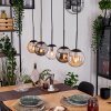 Gastor Suspension, Boule lumineuse, Suspension Ambre, Clair, Fumé, 5 lumières