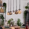 Gastor Suspension, Boule lumineuse, Suspension Ambre, Clair, Fumé, 5 lumières