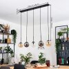 Gastor Suspension, Boule lumineuse, Suspension Ambre, Clair, Fumé, 5 lumières