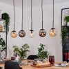 Gastor Suspension, Boule lumineuse, Suspension Ambre, Clair, Fumé, 5 lumières