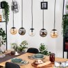 Gastor Suspension, Boule lumineuse, Suspension Ambre, Clair, Fumé, 5 lumières