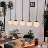 Gastor Suspension, Boule lumineuse, Suspension Blanc, 5 lumières