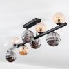 Chehalis Plafonnier, Boule lumineuse Ambre, Clair, Fumé, 10 lumières