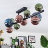 Chehalis Plafonnier, Boule lumineuse Bleu, Vert, Cuivré, 10 lumières