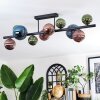 Chehalis Plafonnier, Boule lumineuse Bleu, Vert, Cuivré, 10 lumières