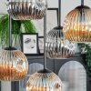 Ripoll Plafonnier, Boule lumineuse Ambre, Fumé, 5 lumières