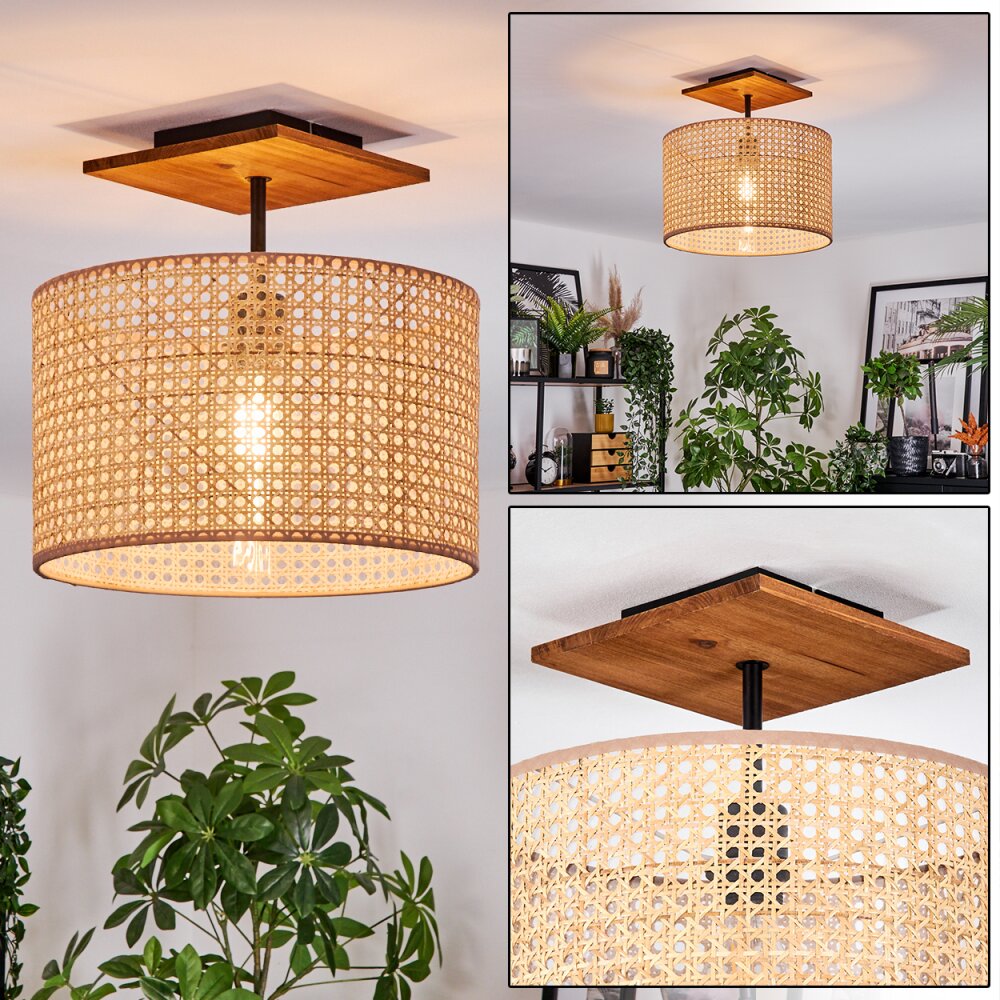 Barcos Plafonnier Écru, Noir, 1 lumière main product photo