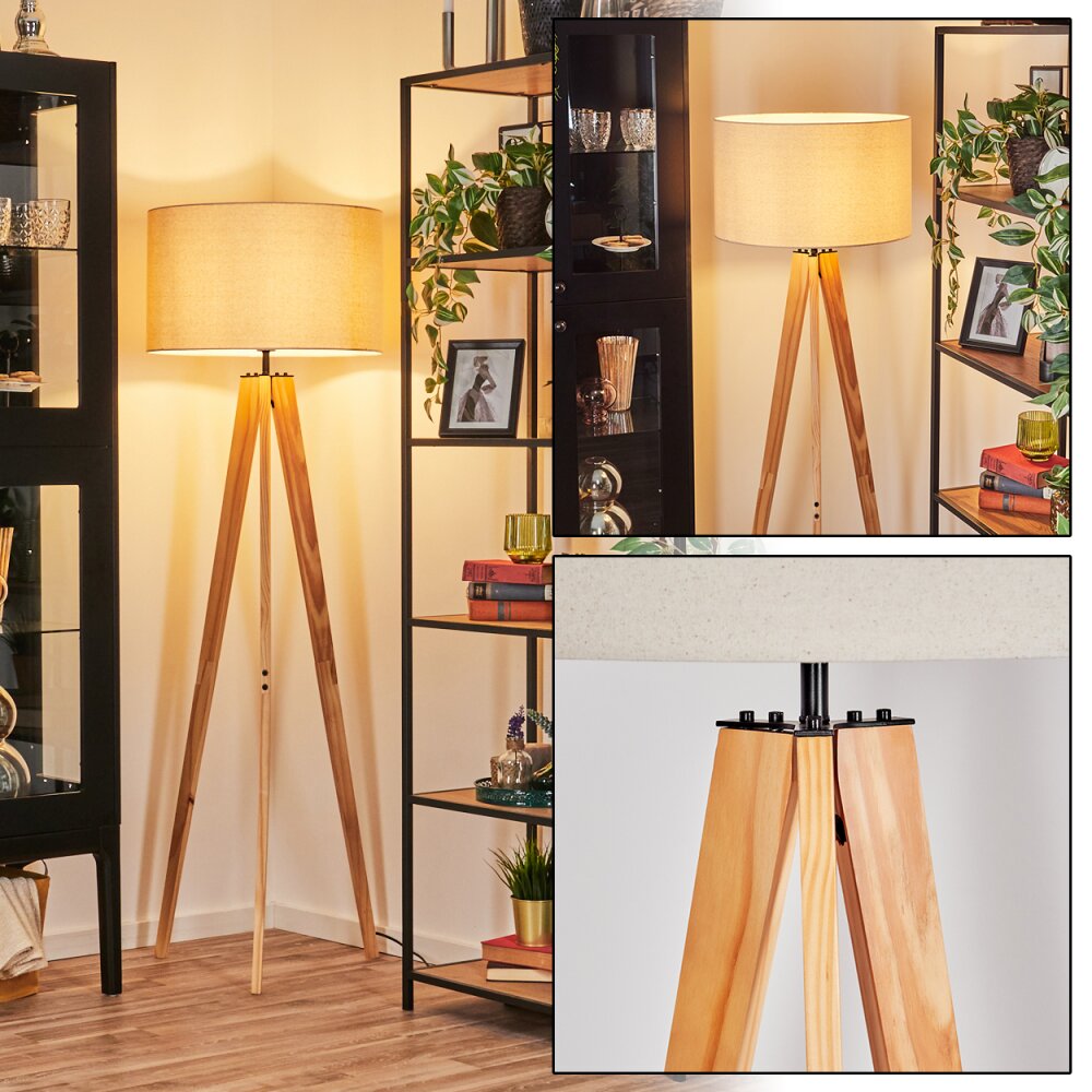 Flemming Lampadaire Écru, Noir, 1 lumière main product photo