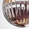 Chehalis Plafonnier, Boule lumineuse Ambre, Fumé, 5 lumières