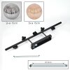 Chehalis Plafonnier, Boule lumineuse Ambre, Fumé, 5 lumières