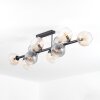 Koyoto Plafonnier, Boule lumineuse Ambre, Clair, Fumé, 10 lumières