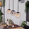 Gastor Suspension, Boule lumineuse, Suspension Ambre, Clair, Fumé, 3 lumières