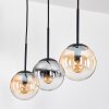 Gastor Suspension, Boule lumineuse, Suspension Ambre, Clair, Fumé, 3 lumières
