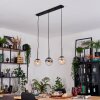 Gastor Suspension, Boule lumineuse, Suspension Ambre, Clair, Fumé, 3 lumières