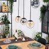Gastor Suspension, Boule lumineuse, Suspension Ambre, Clair, Fumé, 3 lumières