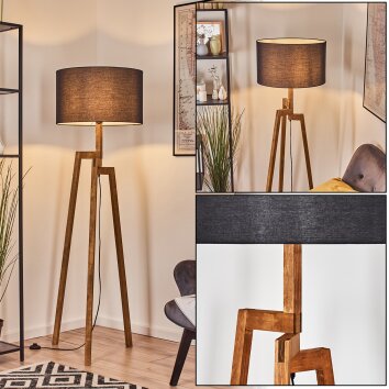 Flemming Lampadaire Écru, Noir, 1 lumière