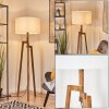Flemming Lampadaire Écru, Noir, 1 lumière