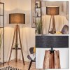 Flemming Lampadaire Écru, Noir, 1 lumière