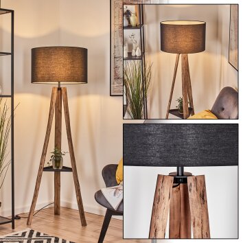 Flemming Lampadaire Écru, Noir, 1 lumière