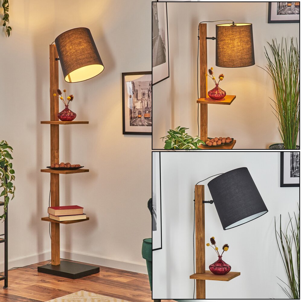 Venor Lampadaire Brun foncé, Écru, Noir, 1 lumière main product photo